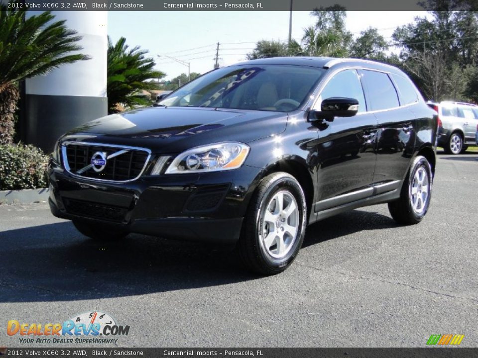 2012 Volvo XC60 3.2 AWD Black / Sandstone Photo #1
