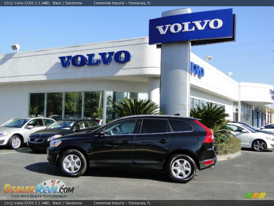 2012 Volvo XC60 3.2 AWD Black / Sandstone Photo #2