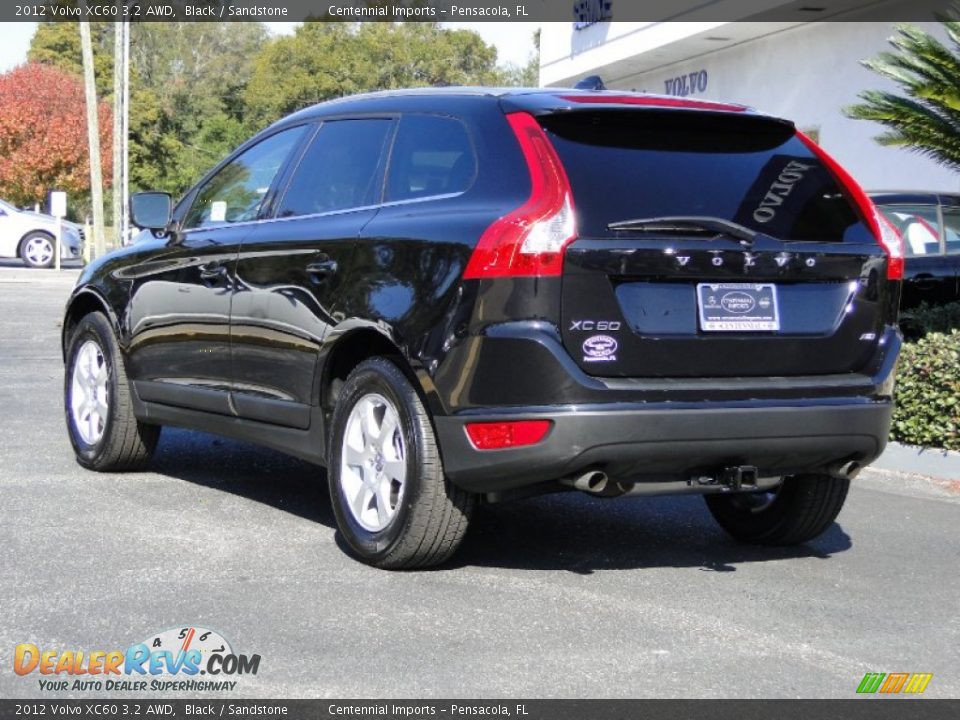2012 Volvo XC60 3.2 AWD Black / Sandstone Photo #7