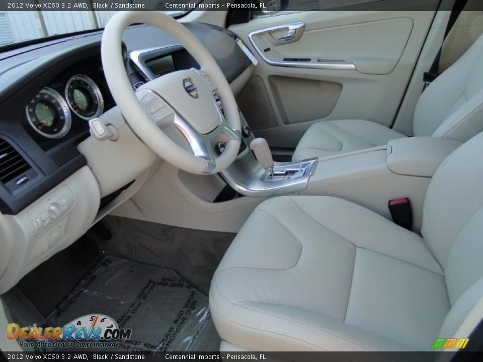 2012 Volvo XC60 3.2 AWD Black / Sandstone Photo #10