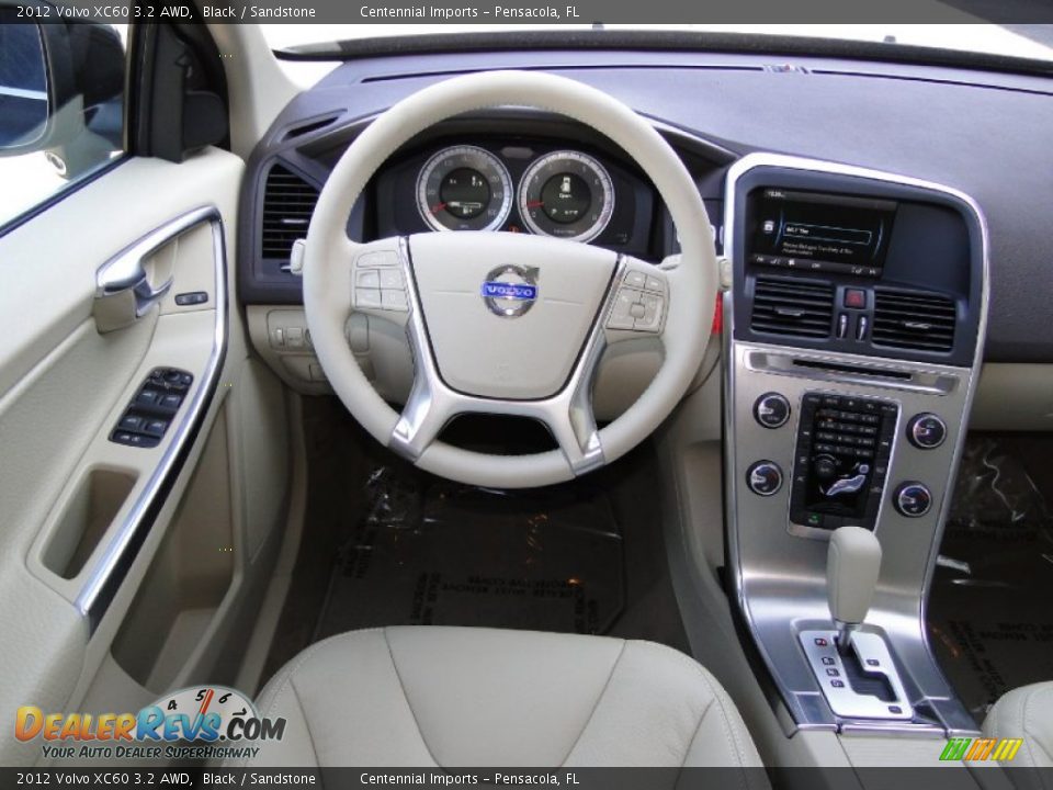 2012 Volvo XC60 3.2 AWD Black / Sandstone Photo #15