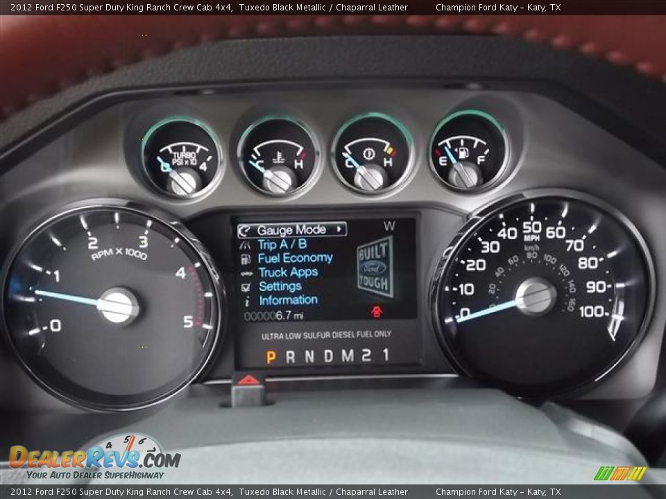2012 Ford F250 Super Duty King Ranch Crew Cab 4x4 Gauges Photo #15