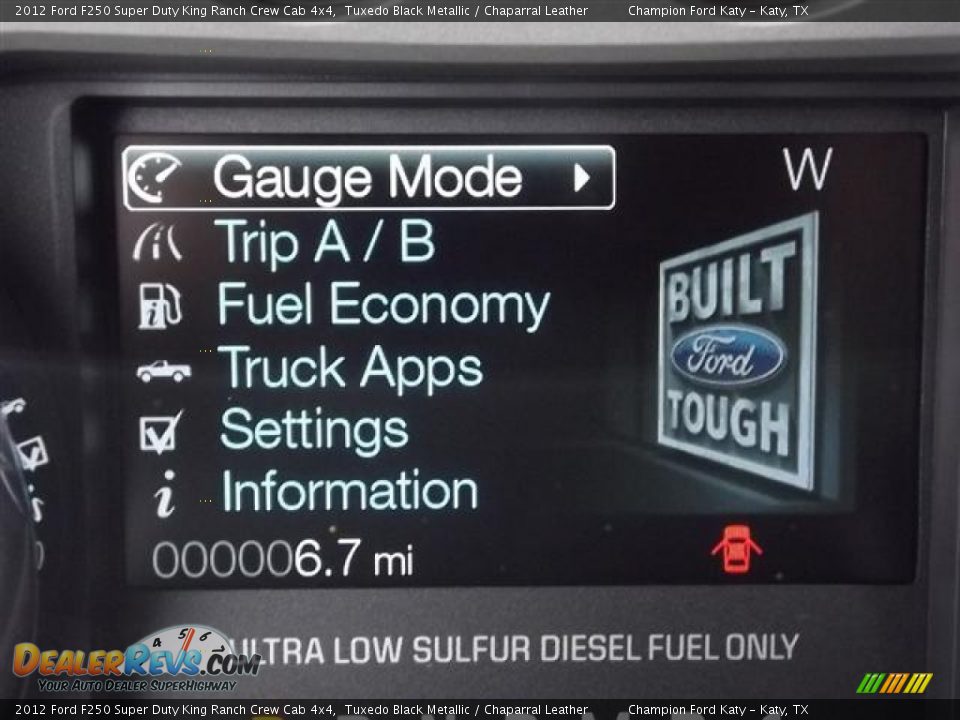 2012 Ford F250 Super Duty King Ranch Crew Cab 4x4 Tuxedo Black Metallic / Chaparral Leather Photo #16