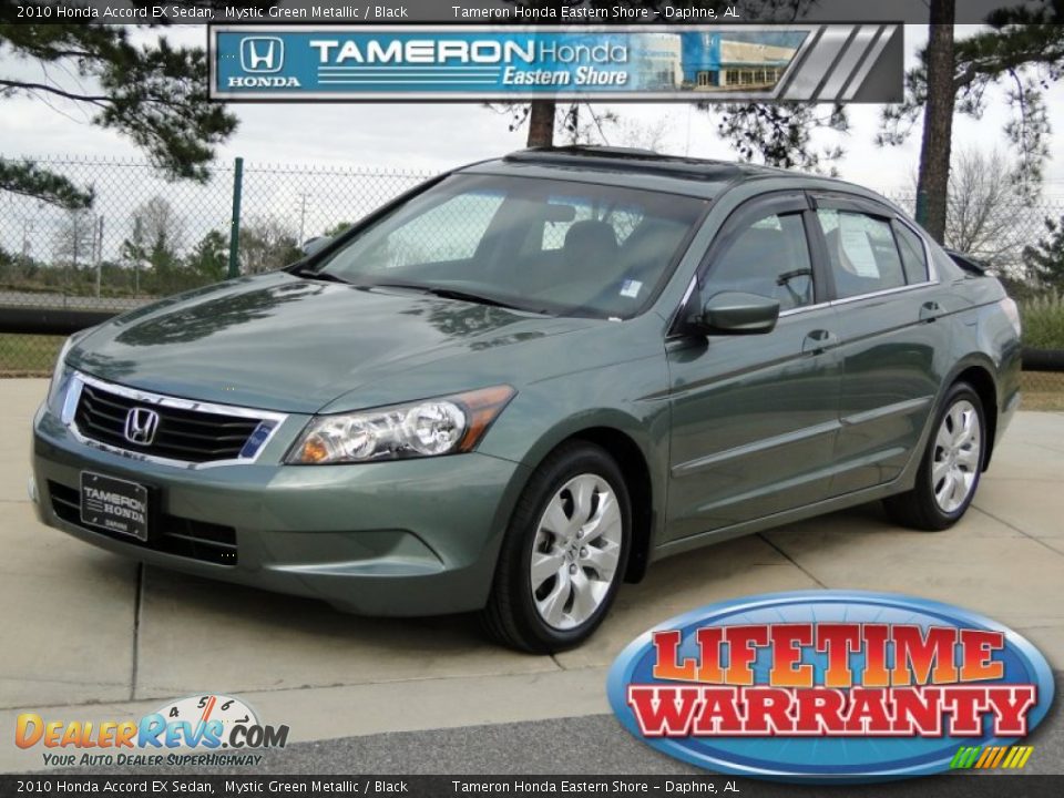 2010 Honda Accord EX Sedan Mystic Green Metallic / Black Photo #1