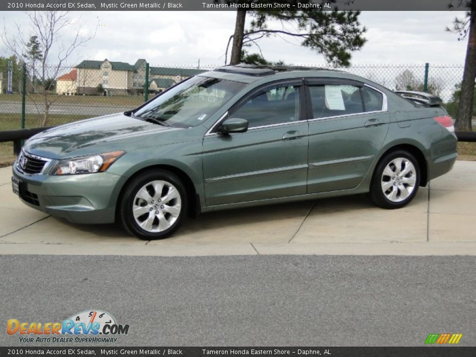 2010 Honda Accord EX Sedan Mystic Green Metallic / Black Photo #10