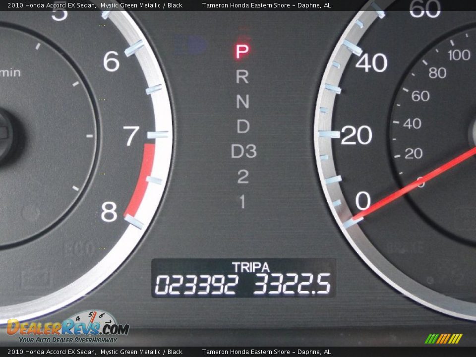 2010 Honda Accord EX Sedan Mystic Green Metallic / Black Photo #19