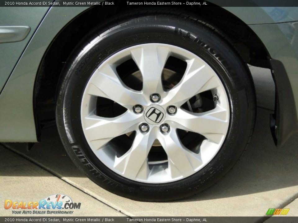 2010 Honda Accord EX Sedan Mystic Green Metallic / Black Photo #36
