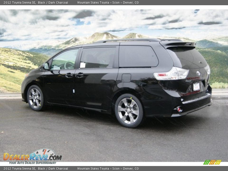 2012 Toyota Sienna SE Black / Dark Charcoal Photo #3