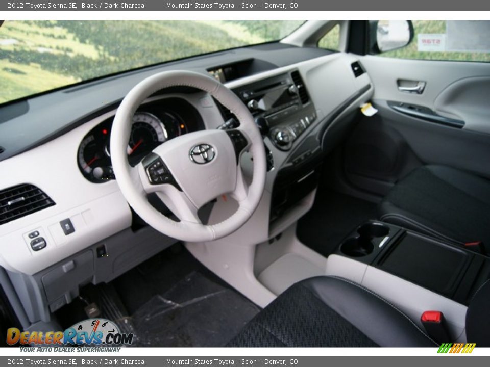 2012 Toyota Sienna SE Black / Dark Charcoal Photo #5