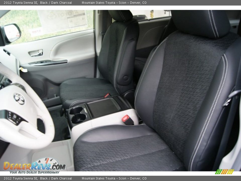 2012 Toyota Sienna SE Black / Dark Charcoal Photo #7
