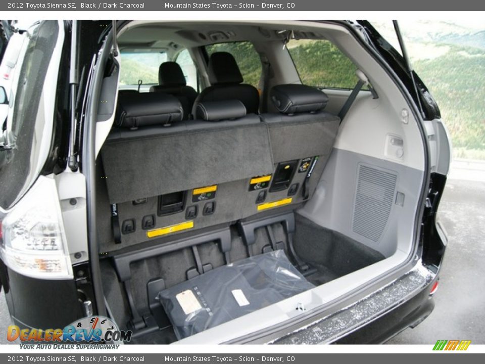 2012 Toyota Sienna SE Black / Dark Charcoal Photo #8