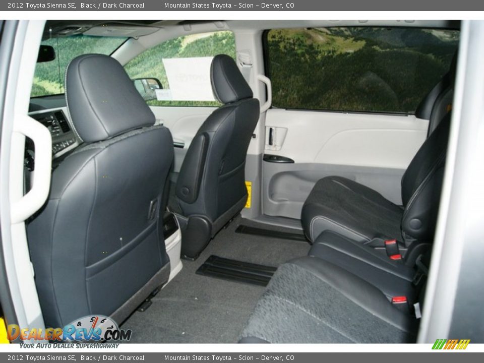 2012 Toyota Sienna SE Black / Dark Charcoal Photo #9