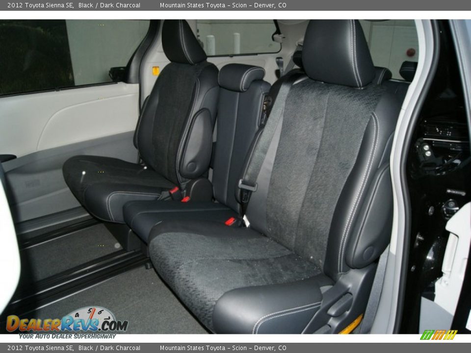 2012 Toyota Sienna SE Black / Dark Charcoal Photo #10