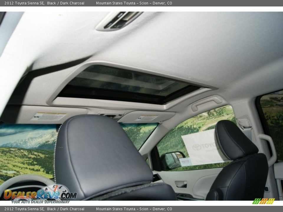 2012 Toyota Sienna SE Black / Dark Charcoal Photo #12