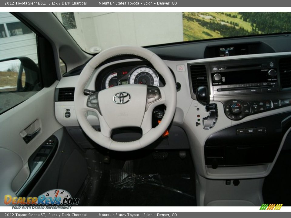 2012 Toyota Sienna SE Black / Dark Charcoal Photo #13