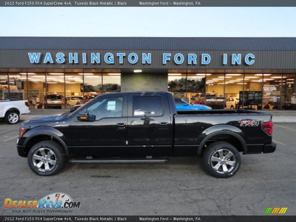 2012 Ford F150 FX4 SuperCrew 4x4 Tuxedo Black Metallic / Black Photo #1