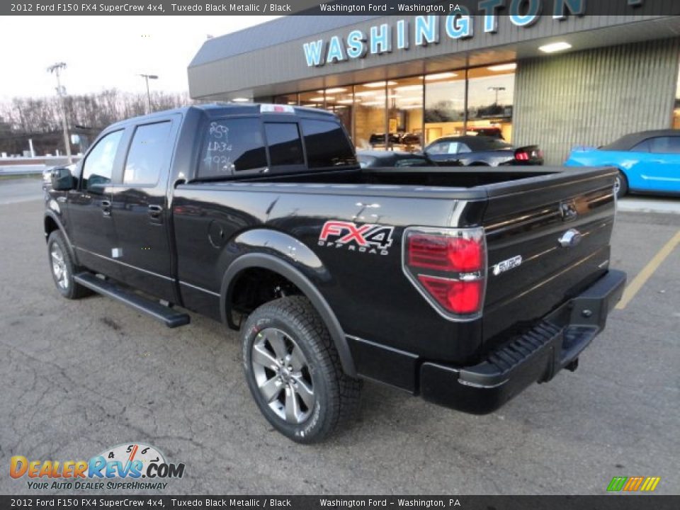 2012 Ford F150 FX4 SuperCrew 4x4 Tuxedo Black Metallic / Black Photo #2