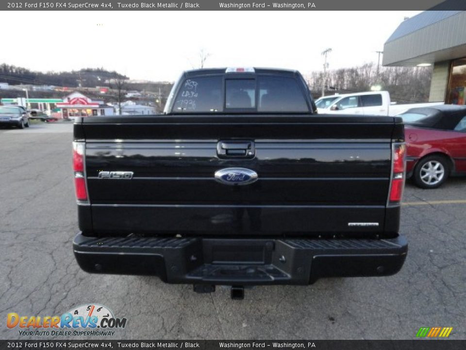 2012 Ford F150 FX4 SuperCrew 4x4 Tuxedo Black Metallic / Black Photo #3