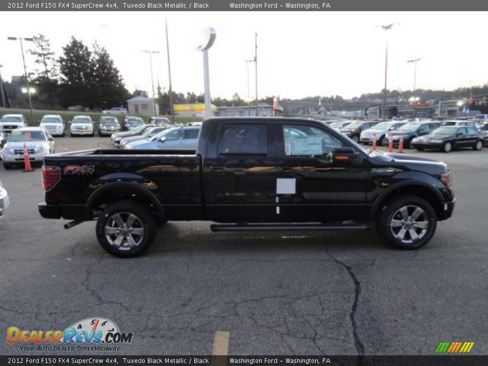 2012 Ford F150 FX4 SuperCrew 4x4 Tuxedo Black Metallic / Black Photo #5