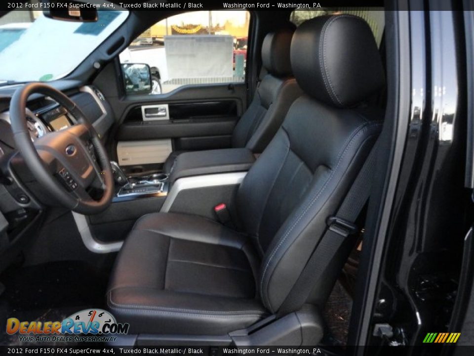 Black Interior - 2012 Ford F150 FX4 SuperCrew 4x4 Photo #10