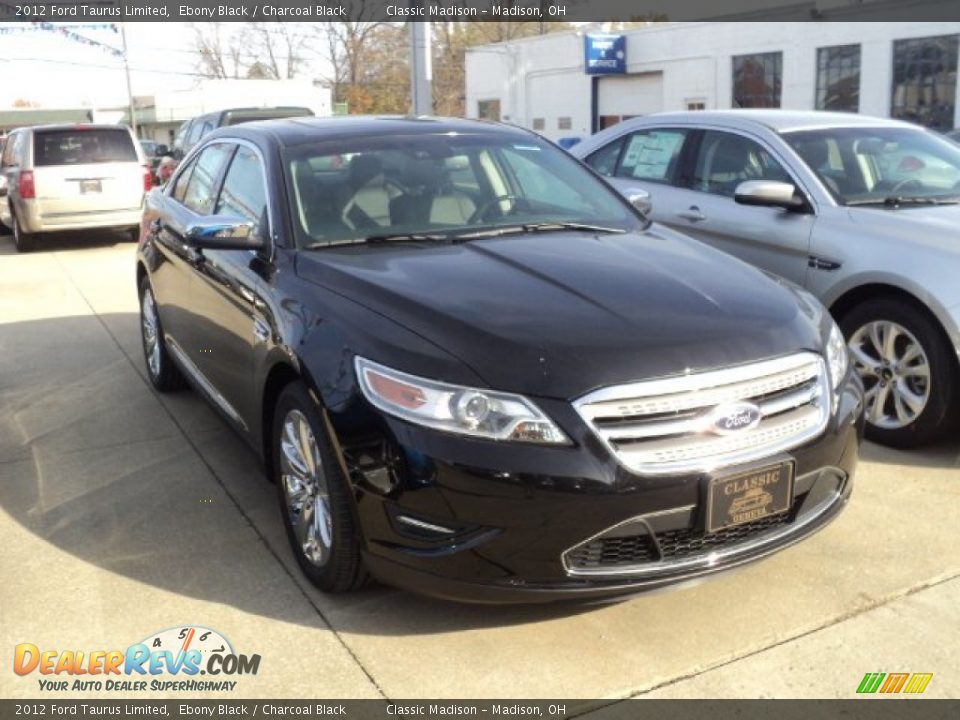 2012 Ford Taurus Limited Ebony Black / Charcoal Black Photo #2