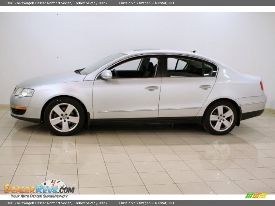 2008 Volkswagen Passat Komfort Sedan Reflex Silver / Black Photo #4