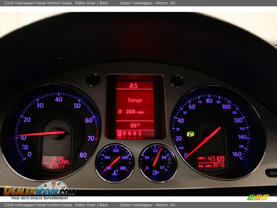 2008 Volkswagen Passat Komfort Sedan Reflex Silver / Black Photo #10