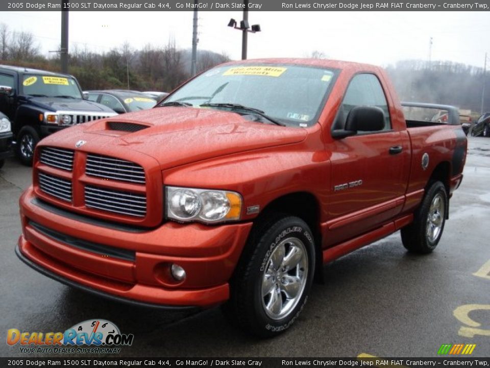 2005 Dodge Ram 1500 SLT Daytona Regular Cab 4x4 Go ManGo! / Dark Slate Gray Photo #4