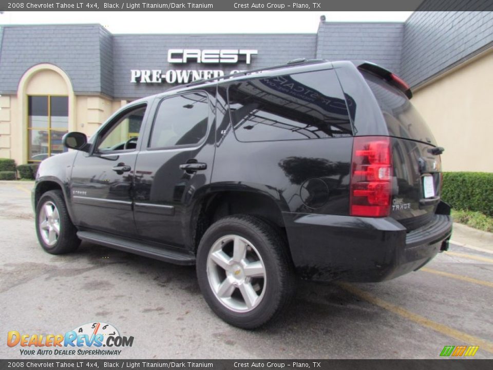 2008 Chevrolet Tahoe LT 4x4 Black / Light Titanium/Dark Titanium Photo #2