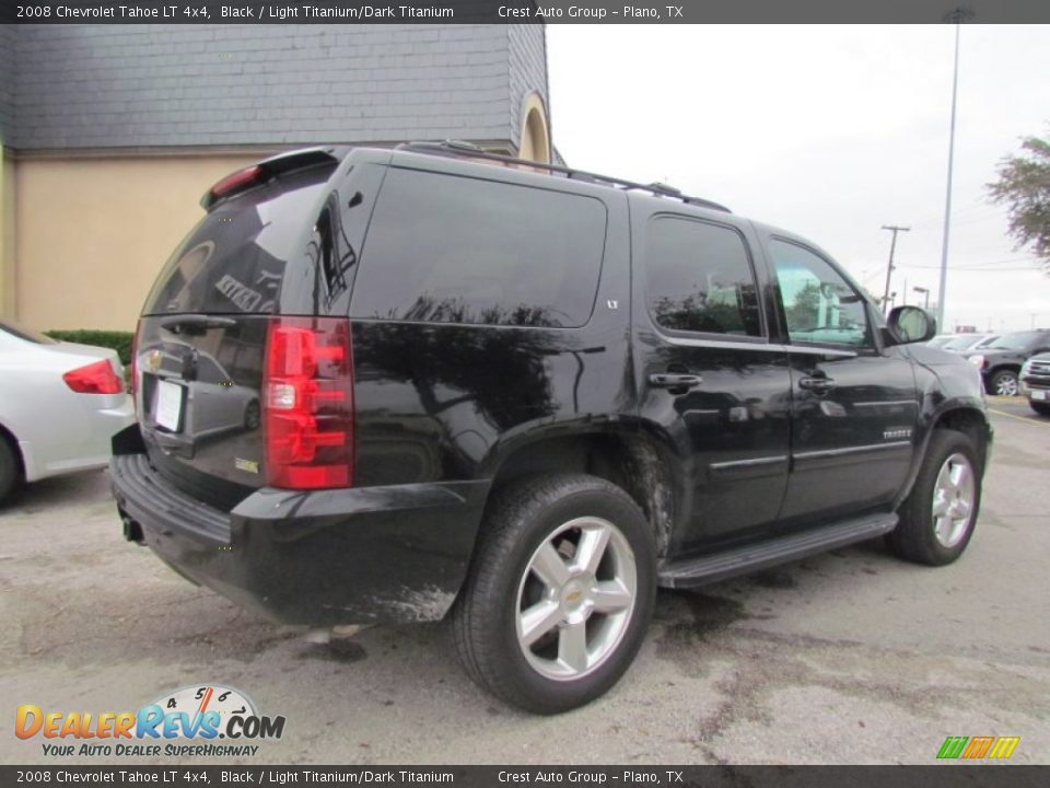 2008 Chevrolet Tahoe LT 4x4 Black / Light Titanium/Dark Titanium Photo #3