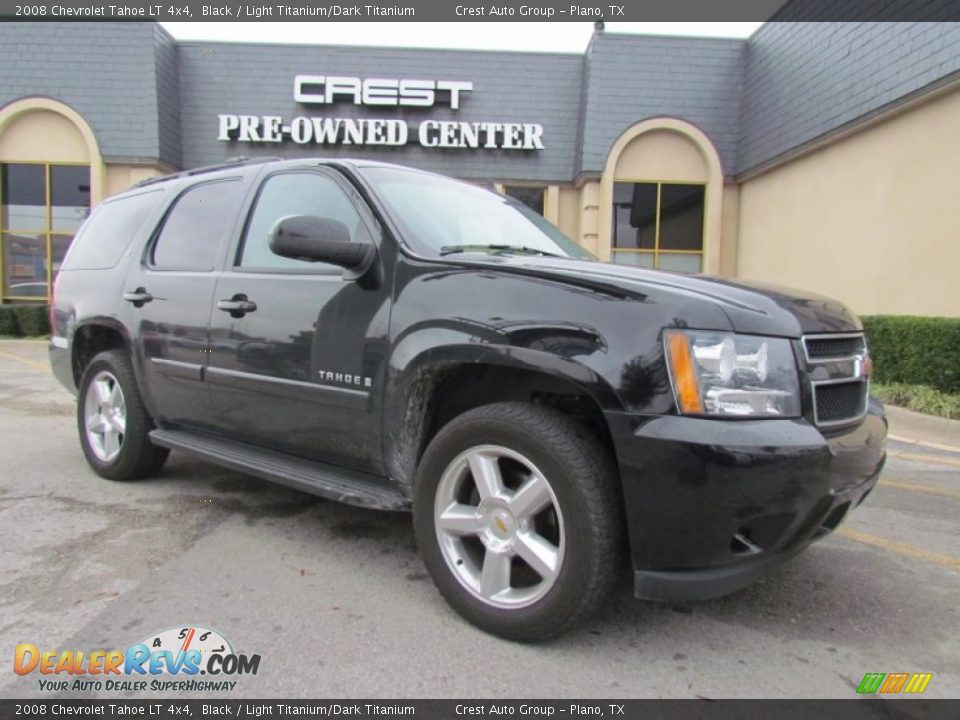 2008 Chevrolet Tahoe LT 4x4 Black / Light Titanium/Dark Titanium Photo #5