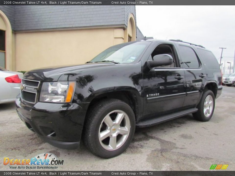 2008 Chevrolet Tahoe LT 4x4 Black / Light Titanium/Dark Titanium Photo #7
