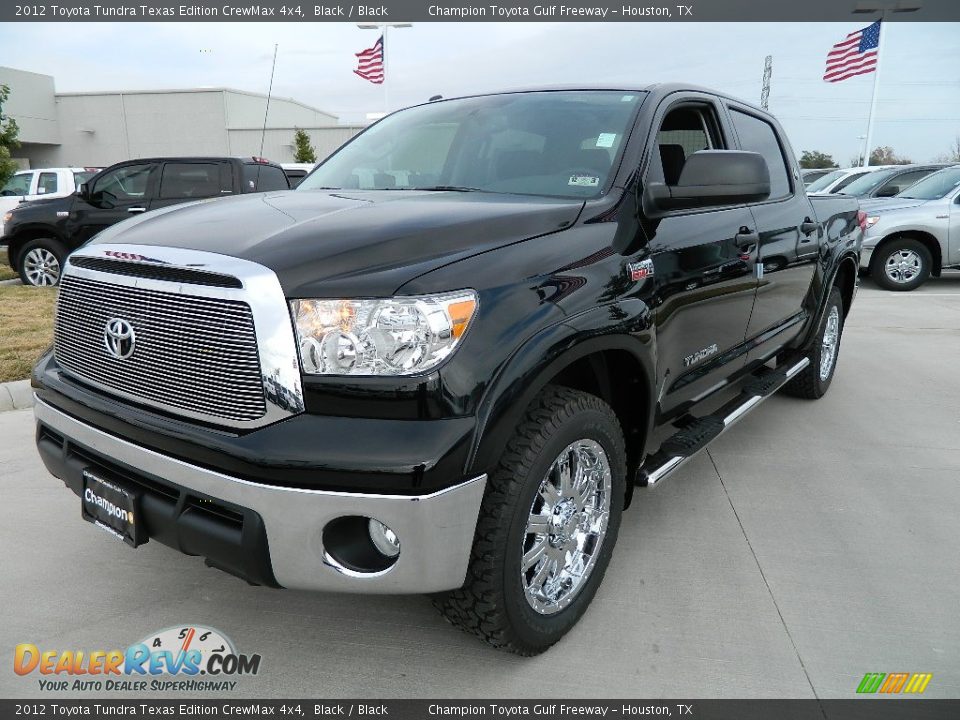 2012 Toyota Tundra Texas Edition CrewMax 4x4 Black / Black Photo #1