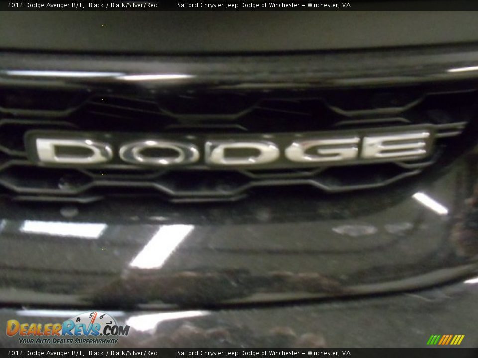 2012 Dodge Avenger R/T Black / Black/Silver/Red Photo #26