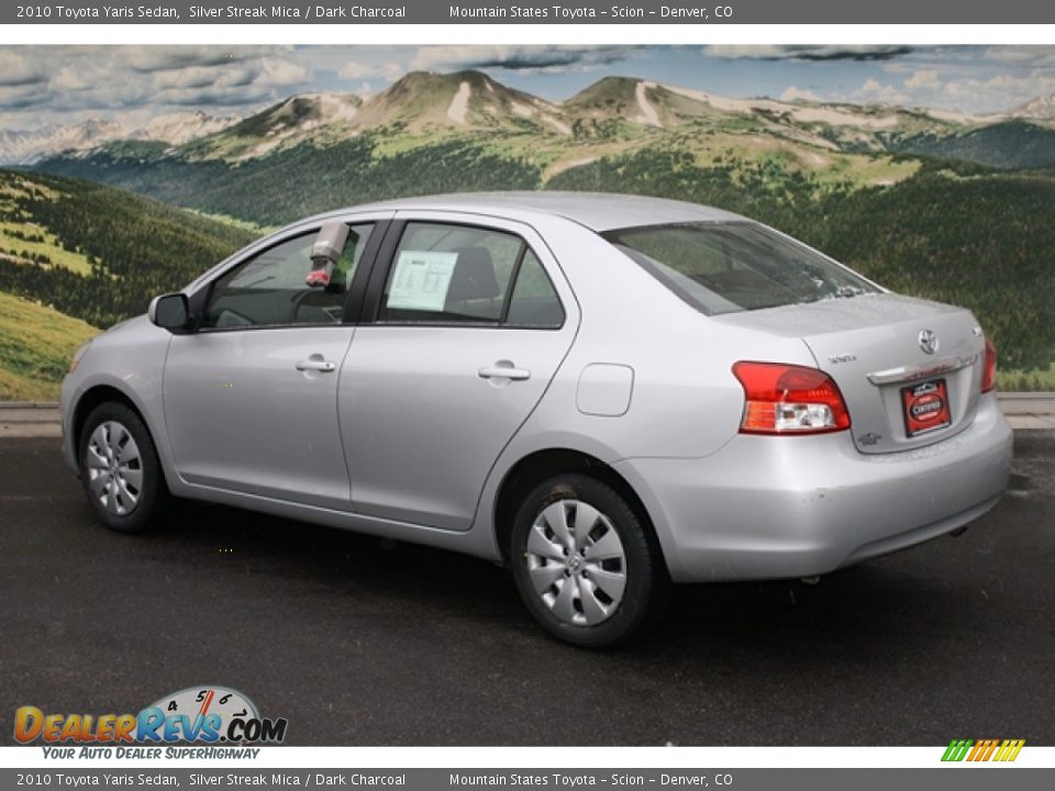 2010 Toyota Yaris Sedan Silver Streak Mica / Dark Charcoal Photo #2