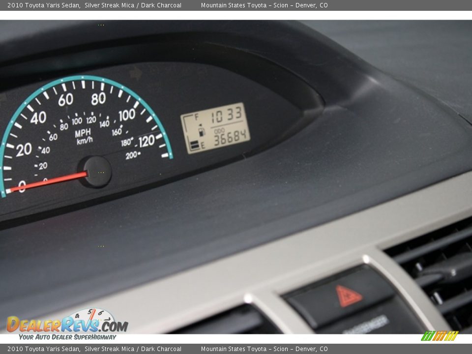 2010 Toyota Yaris Sedan Silver Streak Mica / Dark Charcoal Photo #3
