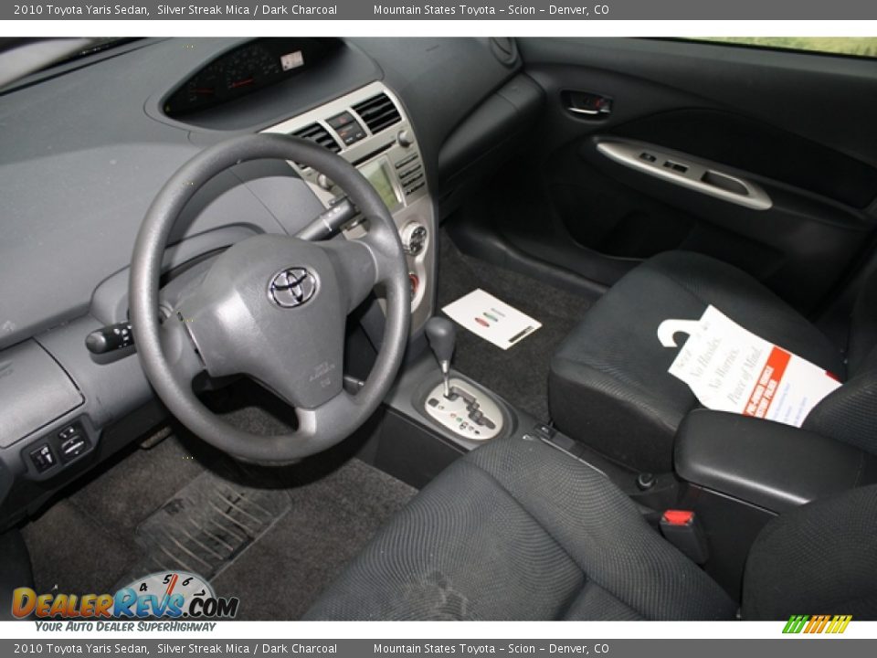 2010 Toyota Yaris Sedan Silver Streak Mica / Dark Charcoal Photo #5