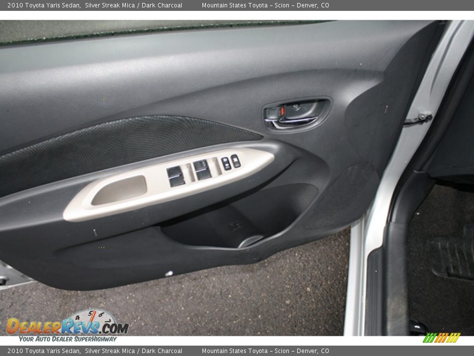 2010 Toyota Yaris Sedan Silver Streak Mica / Dark Charcoal Photo #6