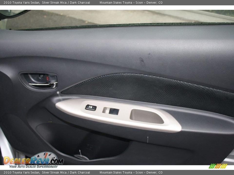 2010 Toyota Yaris Sedan Silver Streak Mica / Dark Charcoal Photo #10