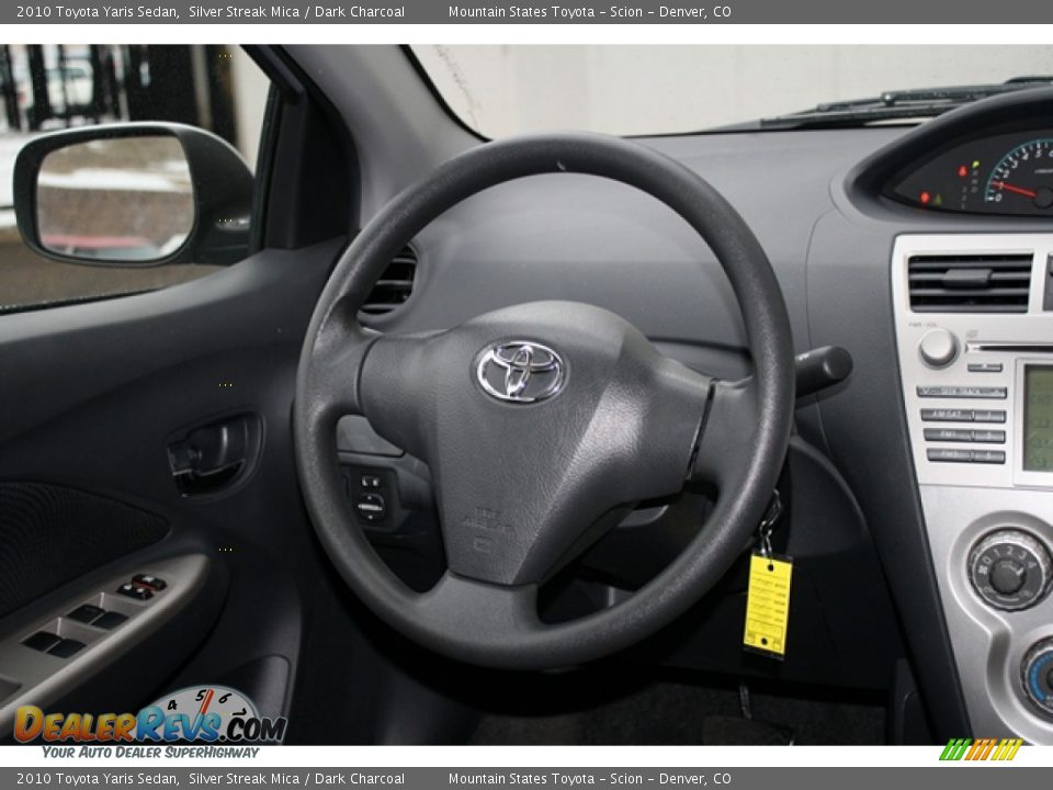 2010 Toyota Yaris Sedan Silver Streak Mica / Dark Charcoal Photo #14