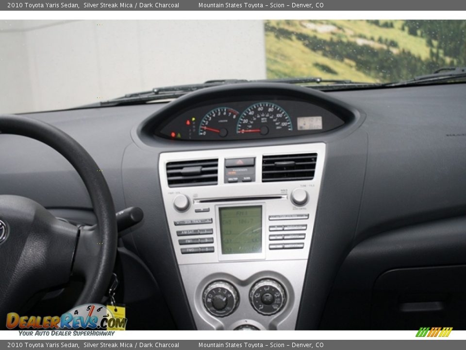 2010 Toyota Yaris Sedan Silver Streak Mica / Dark Charcoal Photo #15