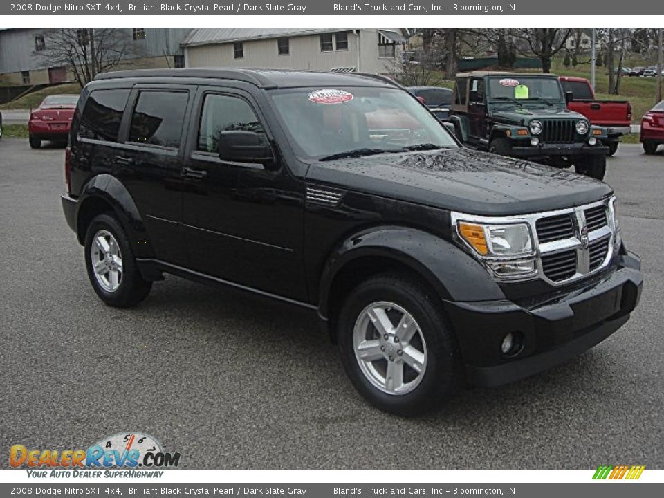 2008 Dodge Nitro SXT 4x4 Brilliant Black Crystal Pearl / Dark Slate Gray Photo #1