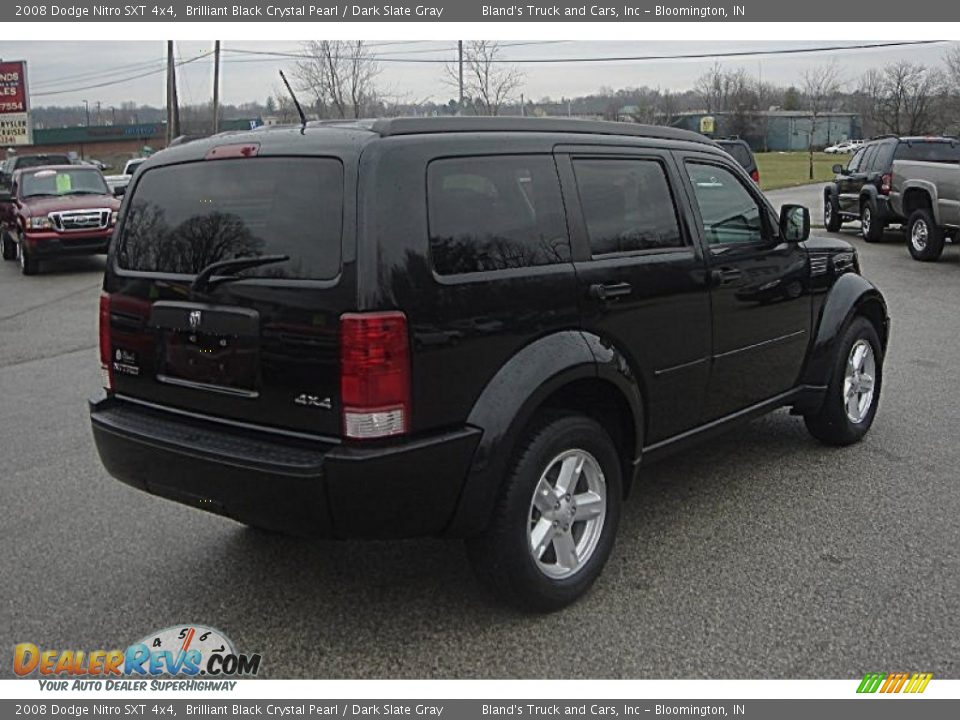 2008 Dodge Nitro SXT 4x4 Brilliant Black Crystal Pearl / Dark Slate Gray Photo #2