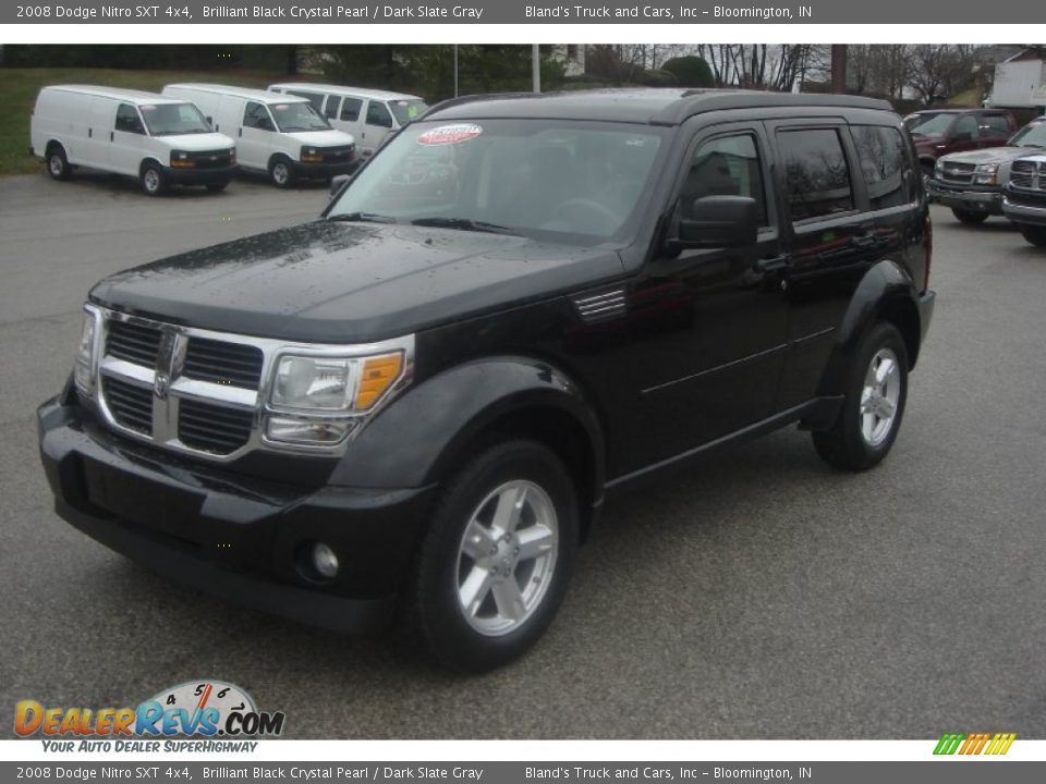 2008 Dodge Nitro SXT 4x4 Brilliant Black Crystal Pearl / Dark Slate Gray Photo #22