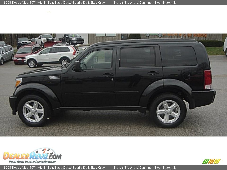 2008 Dodge Nitro SXT 4x4 Brilliant Black Crystal Pearl / Dark Slate Gray Photo #23