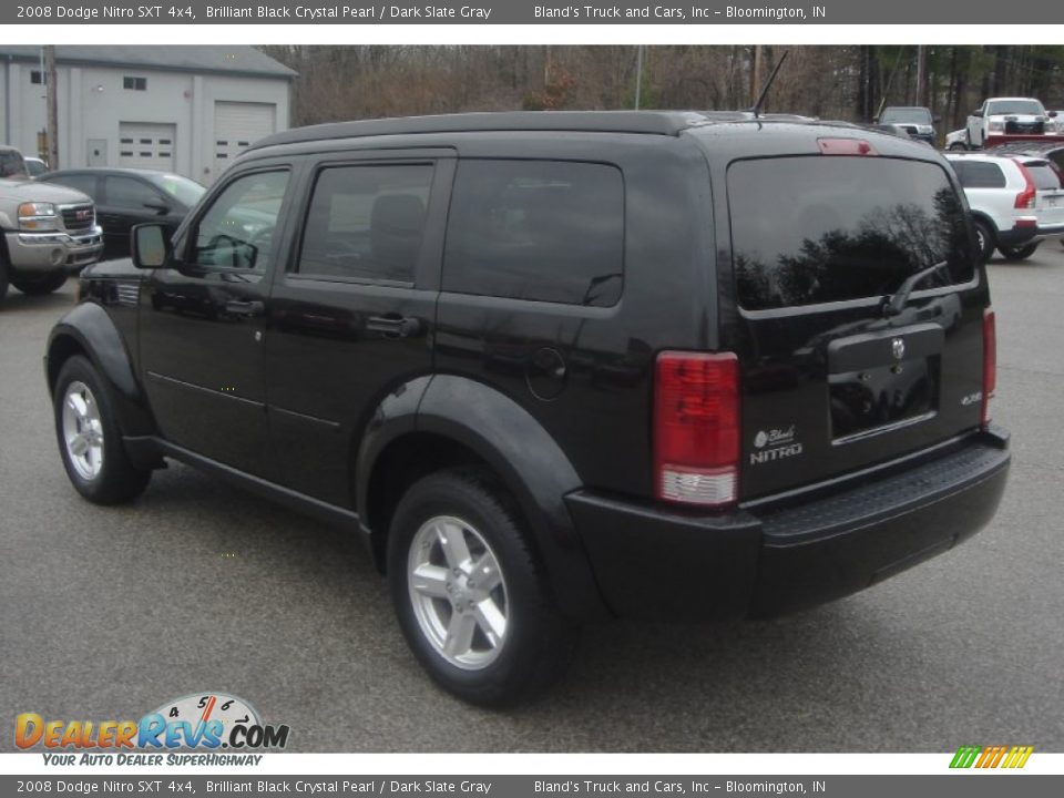 2008 Dodge Nitro SXT 4x4 Brilliant Black Crystal Pearl / Dark Slate Gray Photo #24