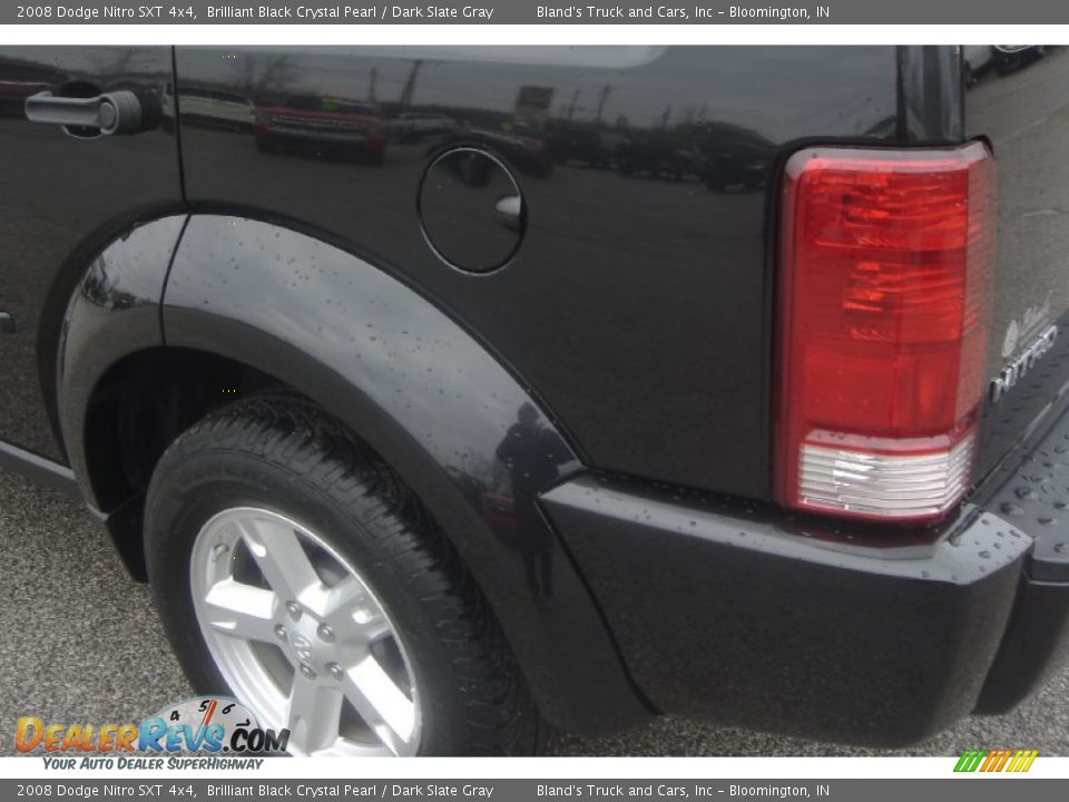 2008 Dodge Nitro SXT 4x4 Brilliant Black Crystal Pearl / Dark Slate Gray Photo #25