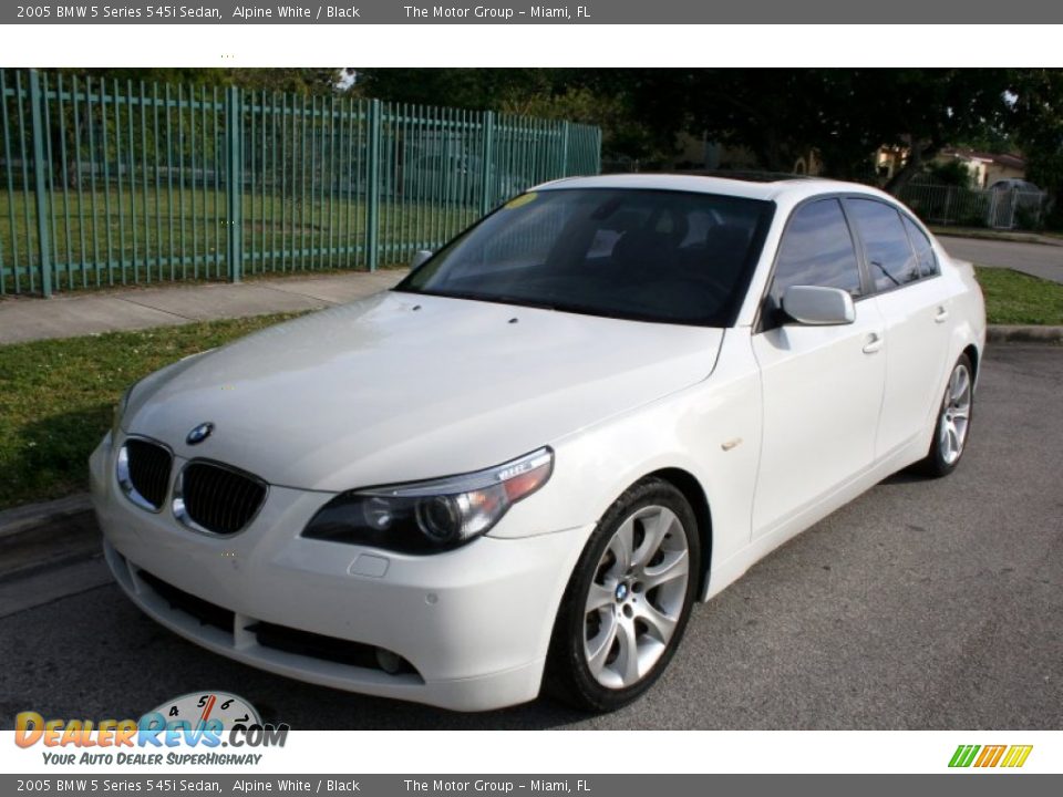 2005 BMW 5 Series 545i Sedan Alpine White / Black Photo #1