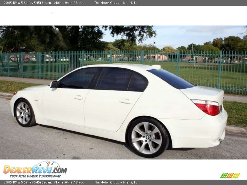 2005 BMW 5 Series 545i Sedan Alpine White / Black Photo #5