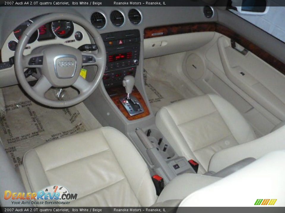 Beige Interior 2007 Audi A4 2 0t Quattro Cabriolet Photo